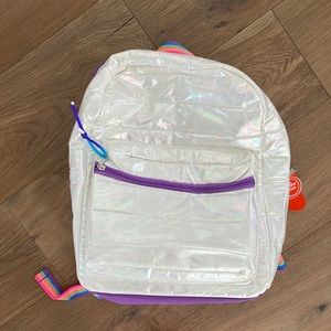 Metallic colorful backback